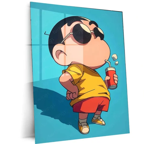 Anime Metal Poster | Shinchan Metal Poster ? Fun & Quirky Anime Wall Art 03