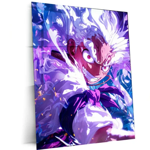 Luffy Gear 5 Metal Poster ? One Piece Nika Awakening Wall Art