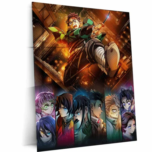Demon Slayer ? Infinity Castle Anime Metal Frame | Muzan?s Lair Epic Poster | Otaku Wall Art 01