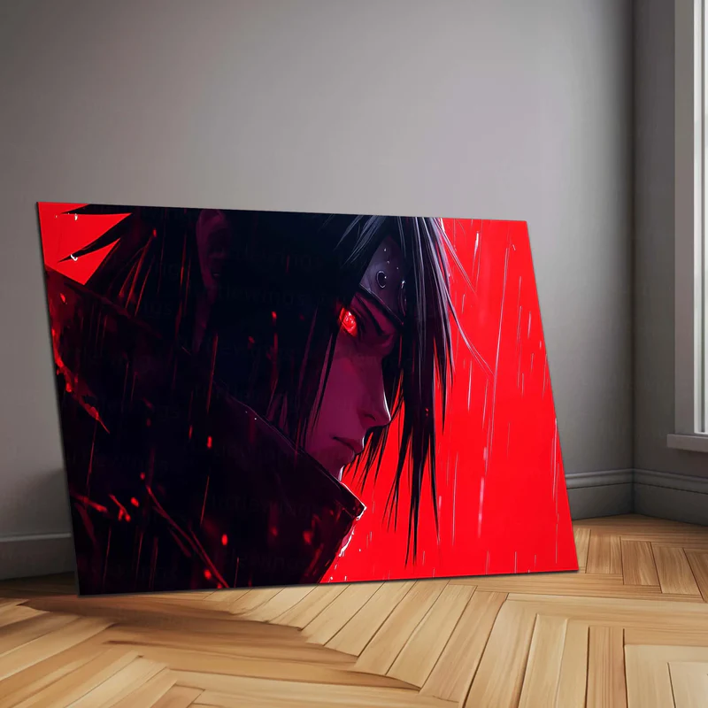 1 Anime Metal Poster | Madara Uchiha Metal Poster | Naruto Shippuden Wall Art | Uchiha Clan Power Decor - Image 1