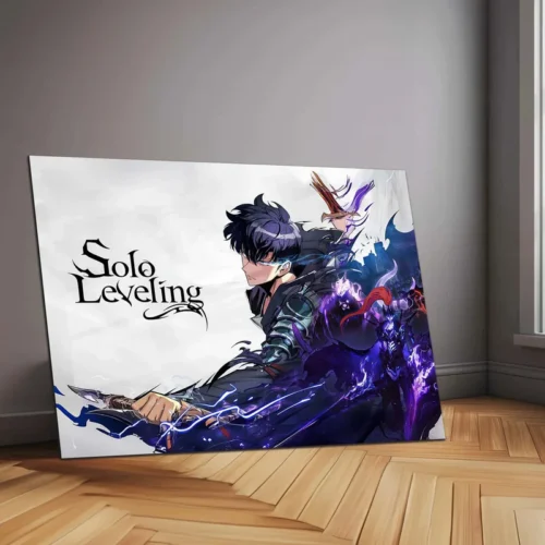 Solo Leveling Metal Poster | Sung Jin-Woo Shadow Monarch Wall Art | Anime Manhwa Decor 06