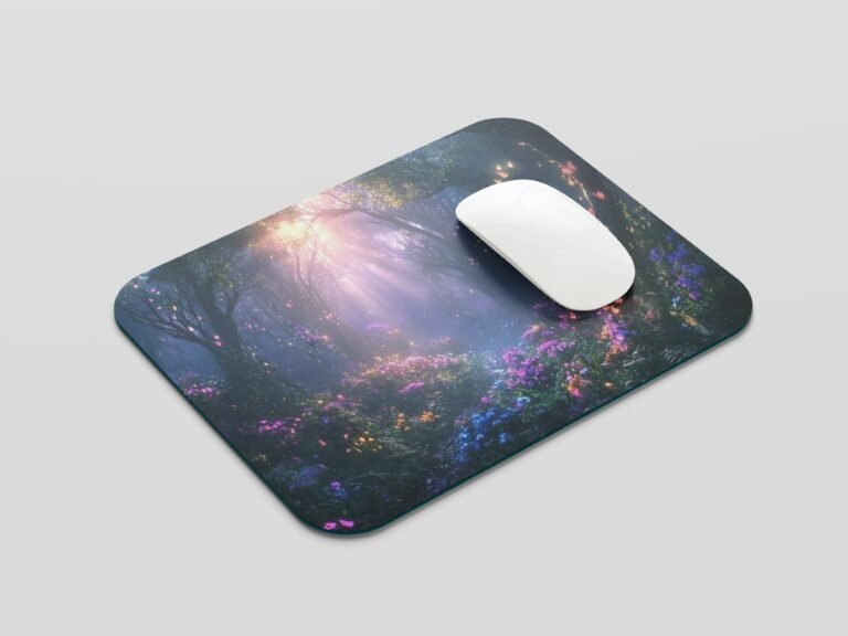 Deep Forest With colourful flowers