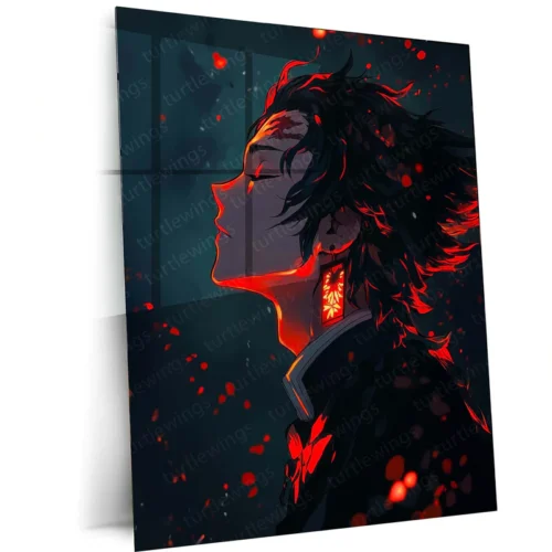 Anime Metal Poster | Tanjiro ? Demon Slayer Metal Poster | Epic Anime Wall Art
