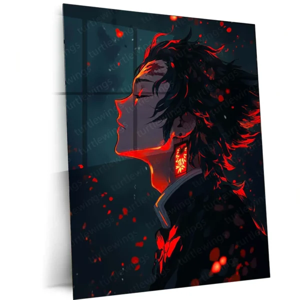 Anime Metal Poster | Tanjiro ? Demon Slayer Metal Poster | Epic Anime Wall Art