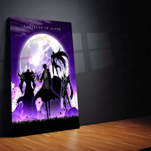 Solo Leveling Metal Poster | Sung Jin-Woo Shadow Monarch Wall Art | Anime Manhwa Decor 01 - Image 2