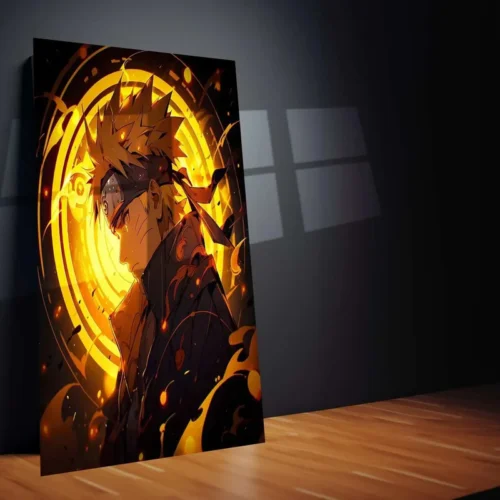 Kawaii Naruto Metal Poster | Cute Anime Wall Art | Adorable Ninja Aesthetic 4 - Image 2