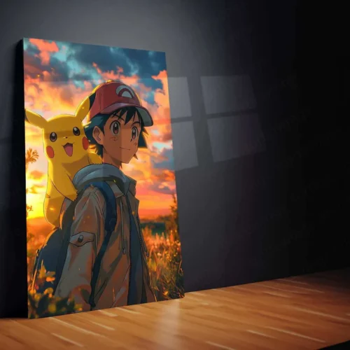Ash & Pikachu?s Love - Pok?mon Metal Poster | Heartfelt Friendship | Iconic Duo Wall Art - Image 2
