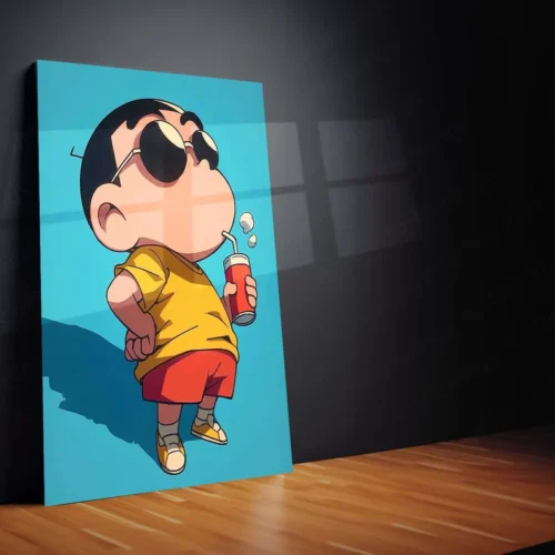 Anime Metal Poster | Shinchan Metal Poster ? Fun & Quirky Anime Wall Art 03 - Image 2