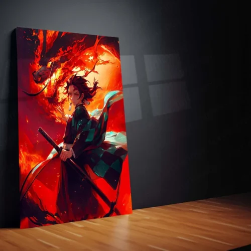 Anime Metal Poster | Tanjiro Demon Slayer Metal Poster | Epic Anime Wall Art 01 - Image 3