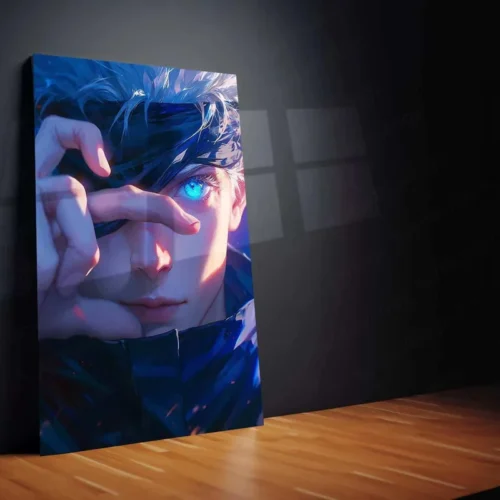 Gojo Satoru - Jujutsu Kaisen Hyper-Realistic Metal Poster | Main Portrait & Landscape | Iconic Anime Art - Image 2