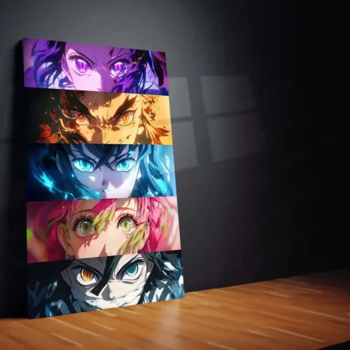 Upper Moon Eyes Metal Poster | Demon Slayer Villains Wall Art | Anime Decor - Image 2