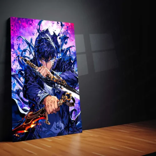 Solo Leveling Metal Poster | Sung Jin-Woo Shadow Monarch Wall Art | Anime Manhwa Decor 16 - Image 2