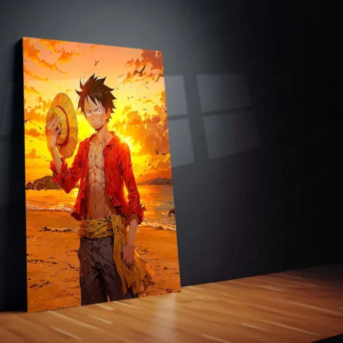 Anime Metal poster | Luffy One Piece Metal Poster ? The King of Pirates Wall Art - Image 2