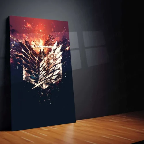 Attack on Titan Metal Poster ? Epic Anime Wall Art | Colossal Battle Decor - Image 2