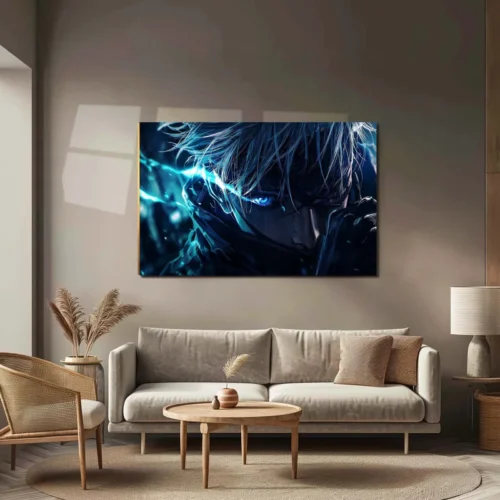 Anime Metal Poster | Satoru Gojo Metal Poster | Jujutsu Kaisen Anime Frame | Stylish Duo Wall Art 01 - Image 3