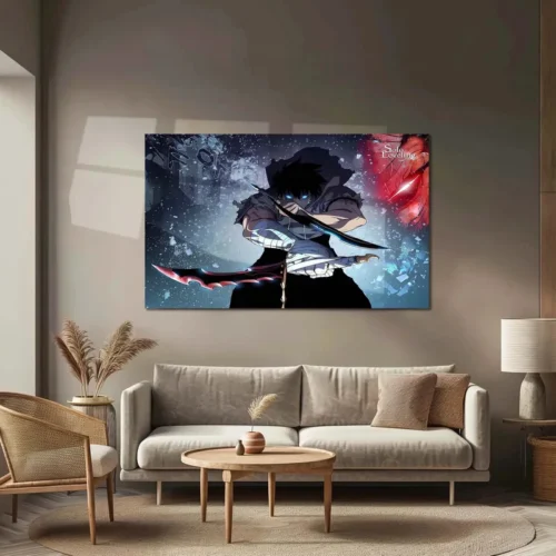Solo Leveling Metal Poster | Sung Jin-Woo Shadow Monarch Wall Art | Anime Manhwa Decor 13 - Image 3