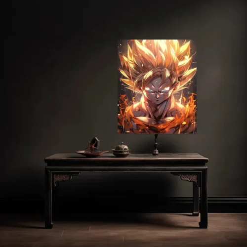 Goku Metal Poster | Dragon Ball Z Super Saiyan Wall Art - Image 2