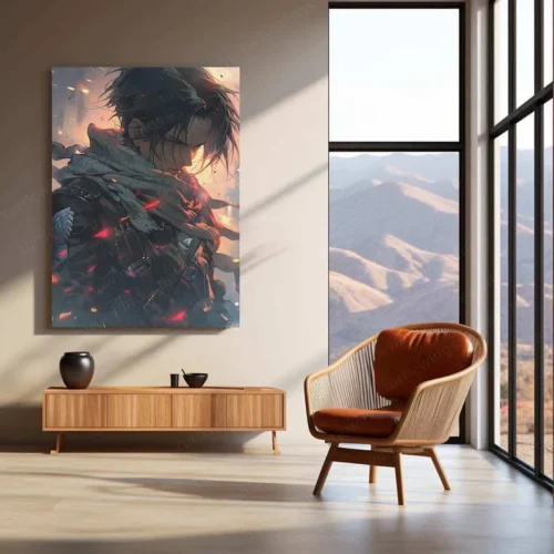 Levi Ackerman - AOT Metal Poster | Attack on Titan | Epic Hero Wall Art - Image 3