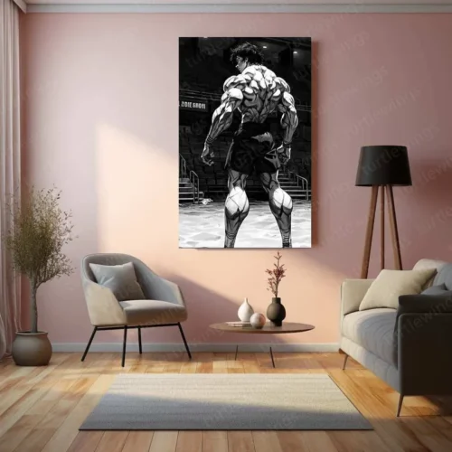 Baki Hanma Metal Poster | Anime Wall Art | Fighting Spirit & Martial Arts Decor 1 - Image 3