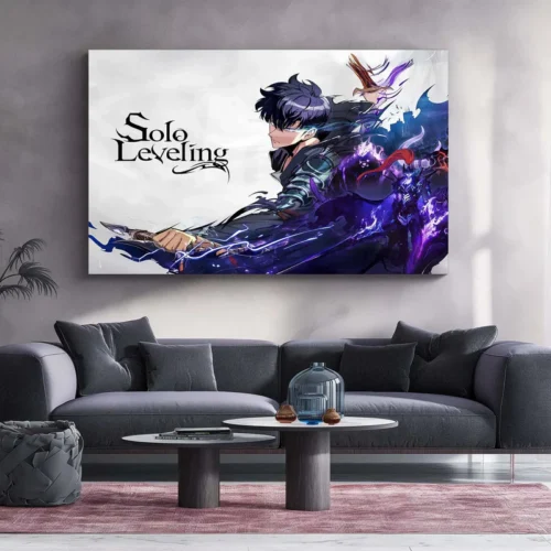 Solo Leveling Metal Poster | Sung Jin-Woo Shadow Monarch Wall Art | Anime Manhwa Decor 06 - Image 2