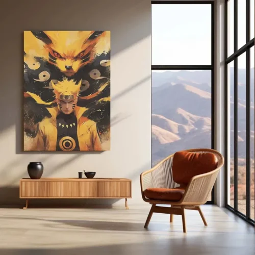 Naruto Metal Poster | Naruto Uzumaki Anime Wall Art | Hokage Ninja Decor - Image 3