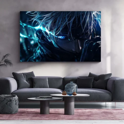 Anime Metal Poster | Satoru Gojo Metal Poster | Jujutsu Kaisen Anime Frame | Stylish Duo Wall Art 01 - Image 2