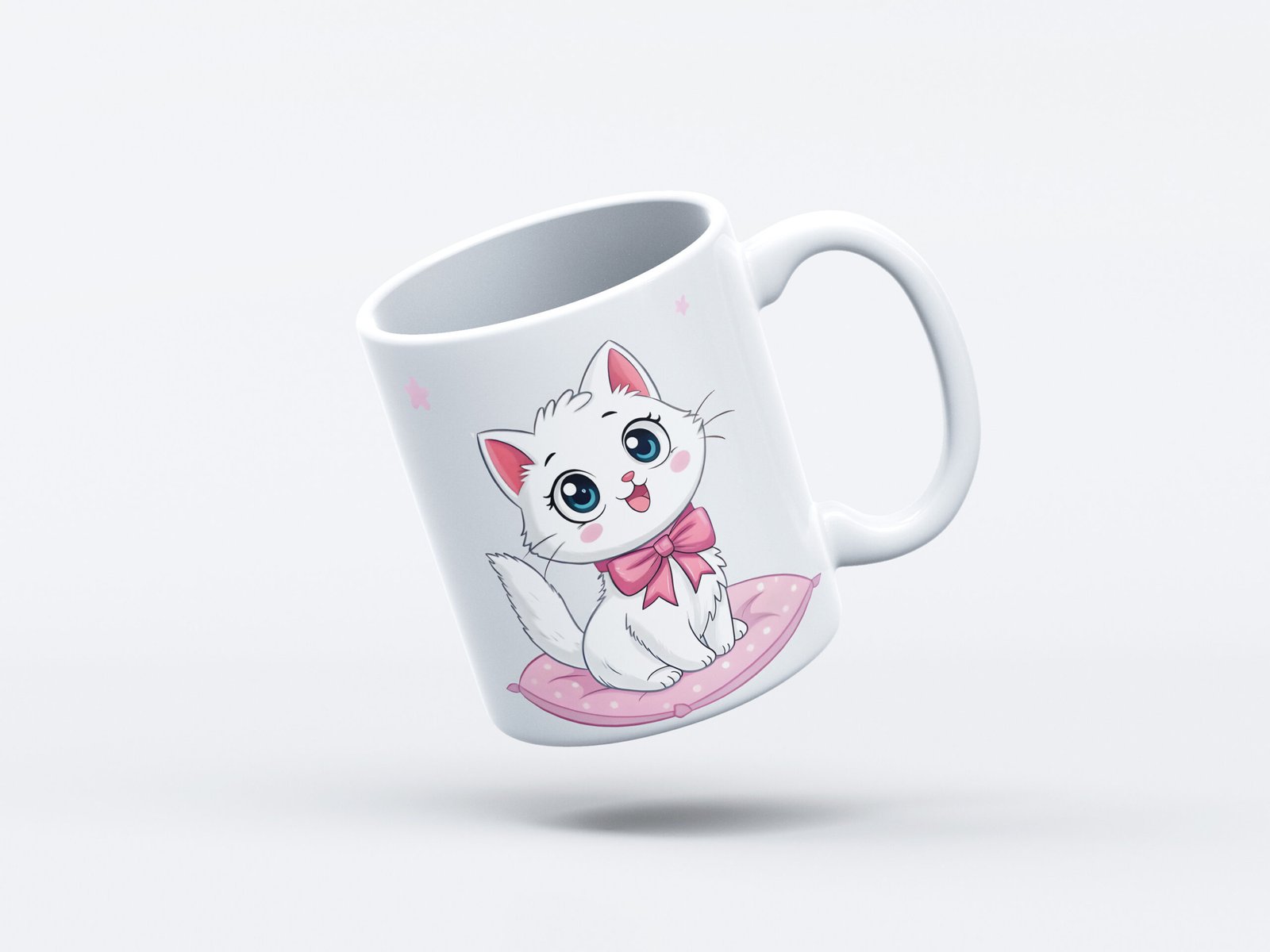 Free_Mug_Mockup_10 White Kitten - Image 1