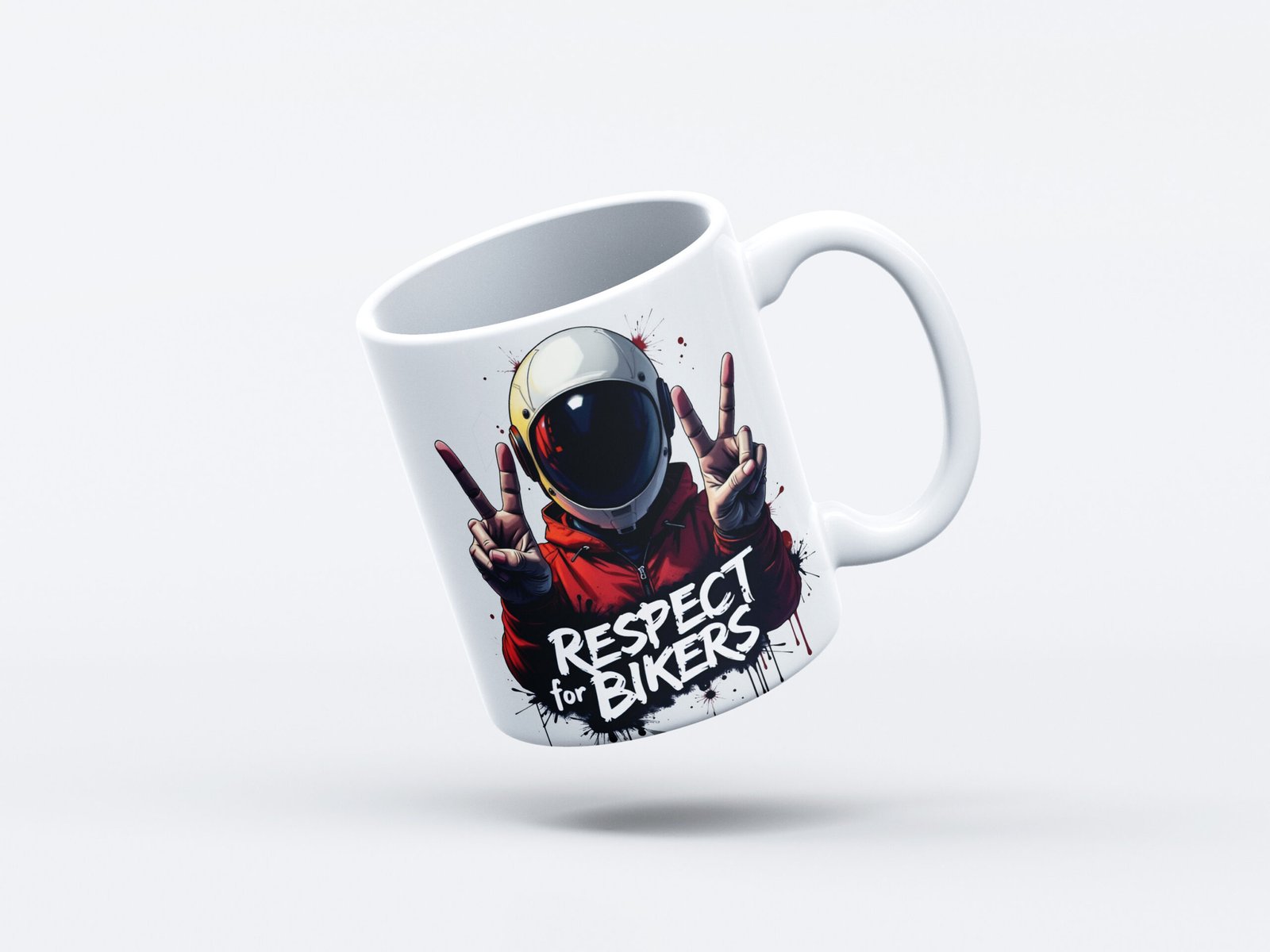 Free_Mug_Mockup_58 Respect for Bikers - Image 1