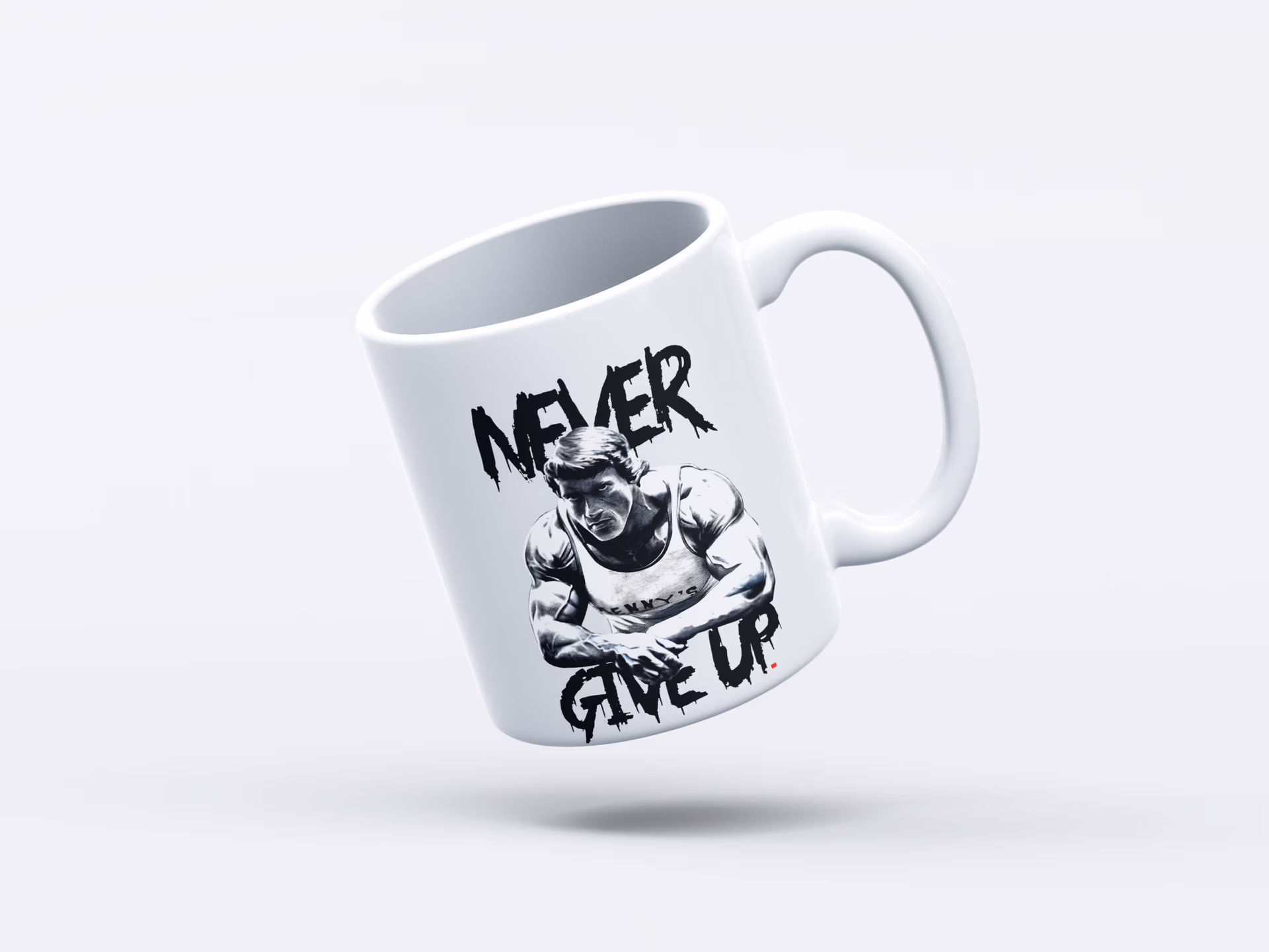Free_Mug_Mockup_68 Never Give Up - Arnold - Image 1