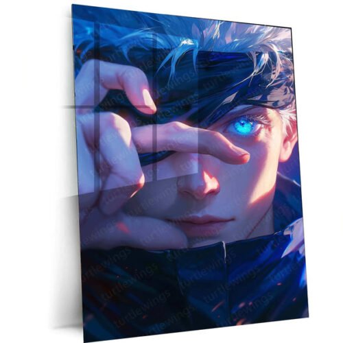 Gojo Satoru - Jujutsu Kaisen Hyper-Realistic Metal Poster | Main Portrait & Landscape | Iconic Anime Art