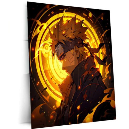 Kawaii Naruto Metal Poster | Cute Anime Wall Art | Adorable Ninja Aesthetic 4
