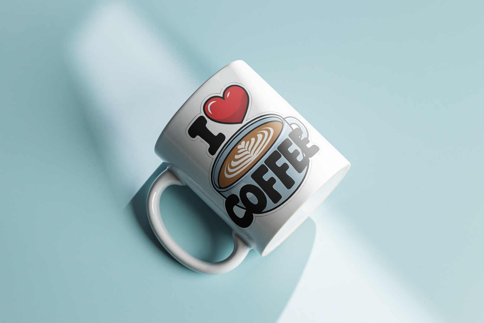 Lying_Mug_Mockup_20 I Love Coffee - Image 2