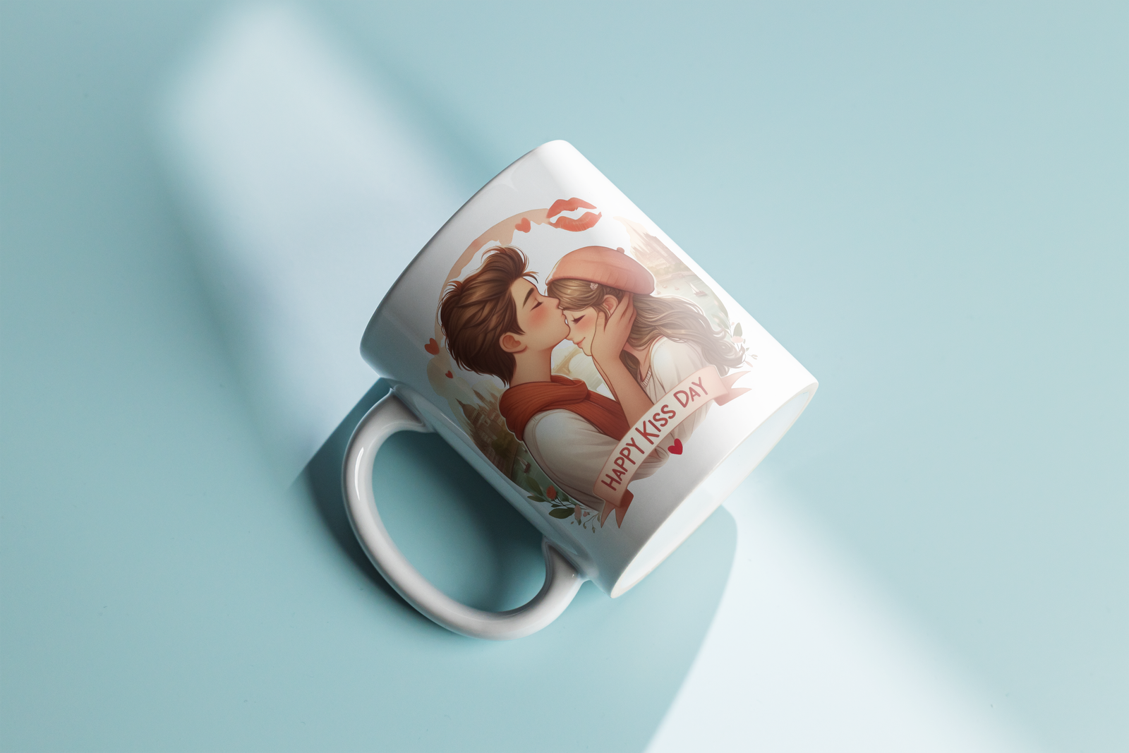 Lying_Mug_Mockup_60 Happy Kiss Day - Image 2