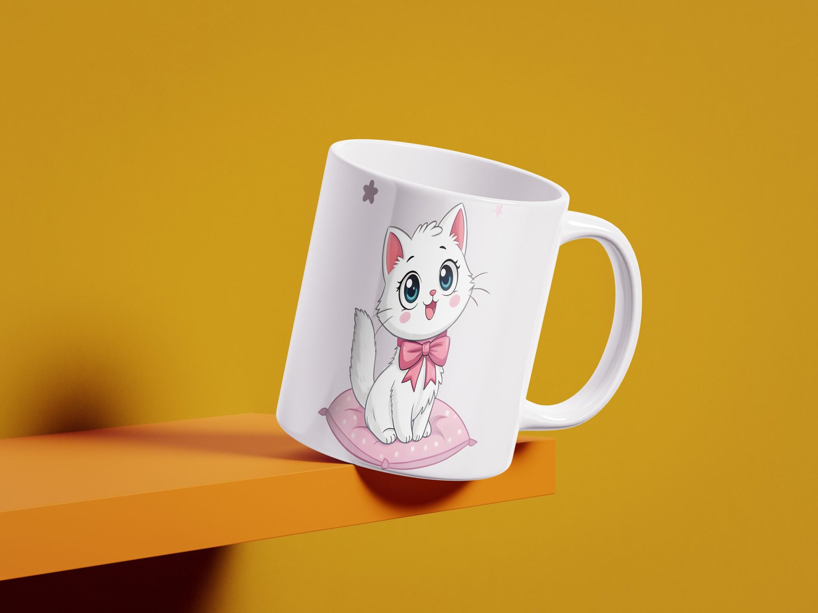 Mug_Mockup_12 White Kitten - Image 3