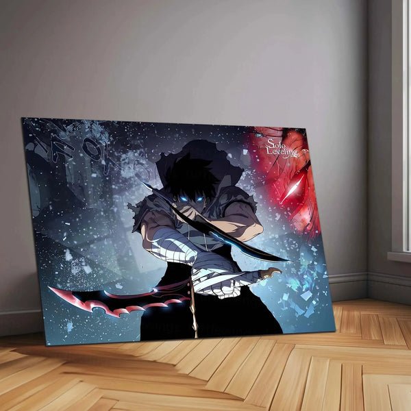 Solo Leveling Metal Poster | Sung Jin-Woo Shadow Monarch Wall Art | Anime Manhwa Decor 13