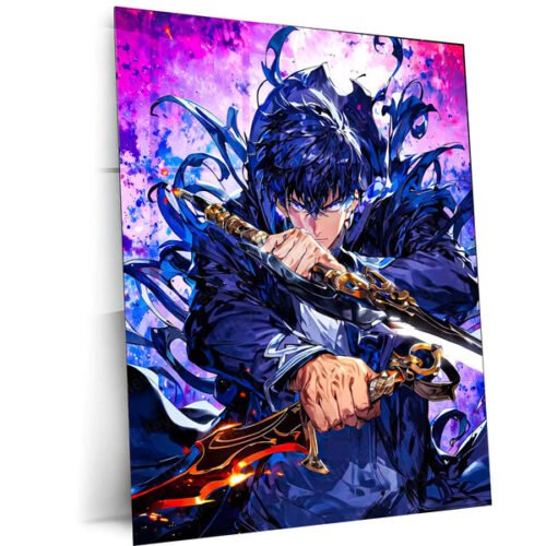 Solo Leveling Metal Poster | Sung Jin-Woo Shadow Monarch Wall Art | Anime Manhwa Decor 16