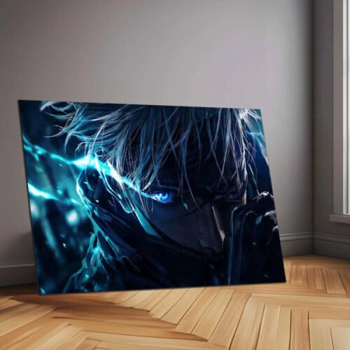 Anime Metal Poster | Satoru Gojo Metal Poster | Jujutsu Kaisen Anime Frame | Stylish Duo Wall Art 01