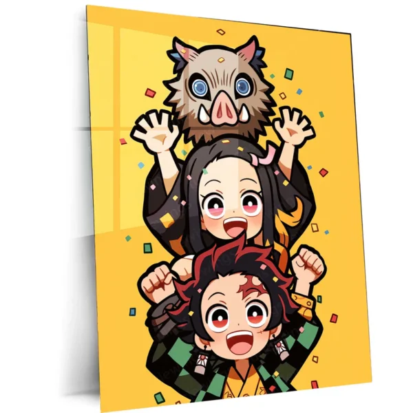 Tanjiro & Nezuko Metal Poster ? Demon Slayer Anime Wall Art