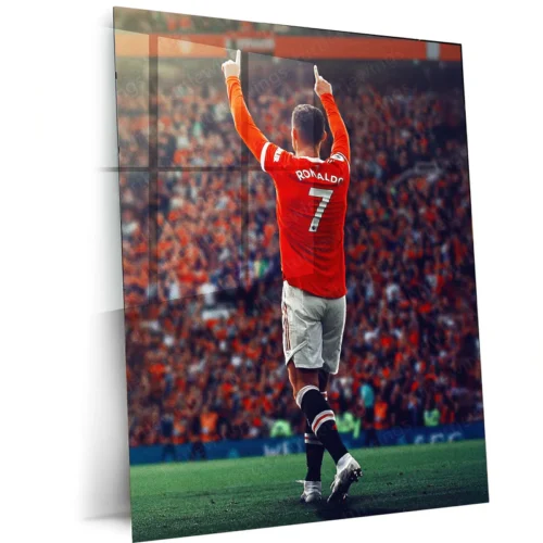 Cristiano Ronaldo Manchester United #7 ? Metal Frame | Iconic Football Wall Art