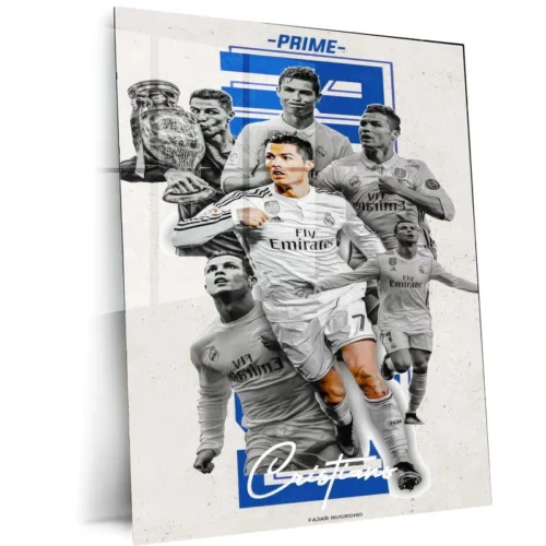 Cristiano Ronaldo Metal Frame ? Iconic Football Wall Art 1
