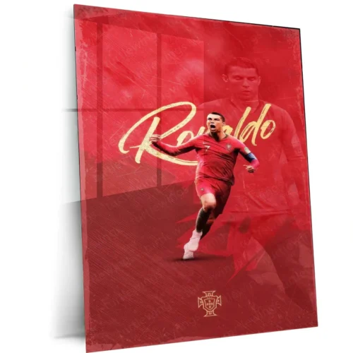 Cristiano Ronaldo Metal Frame ? Iconic Football Wall Art 2