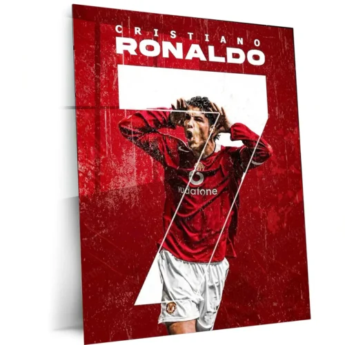 Cristiano Ronaldo Metal Poster ? Football Legend Wall Art