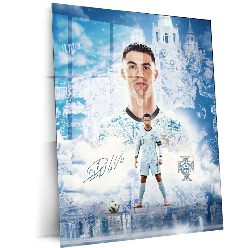 1 Cristiano Ronaldo Metal Poster ? Iconic Football Legend Wall Art 1 - Image 1