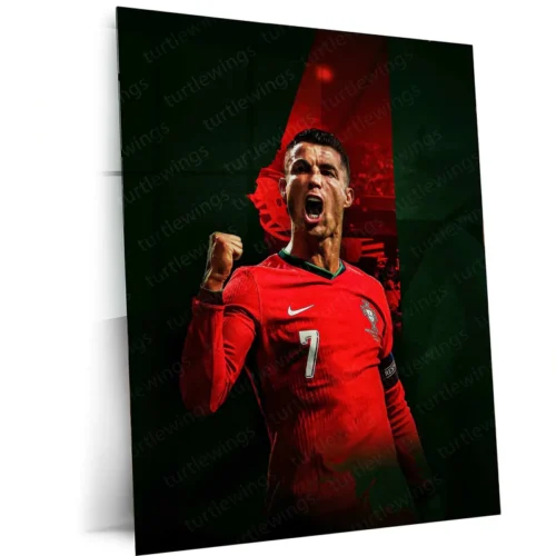 Cristiano Ronaldo Metal Poster ? Iconic Football Legend Wall Art 2