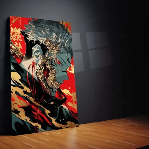 Ryomen Sukuna - Jujutsu Kaisen Metal Poster | Cursed King | Anime Wall Art - Image 2