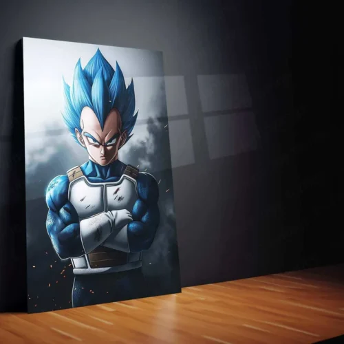 Vegeta Metal Poster ? Dragon Ball Z Warrior | Saiyan Prince Wall Art 5 - Image 2