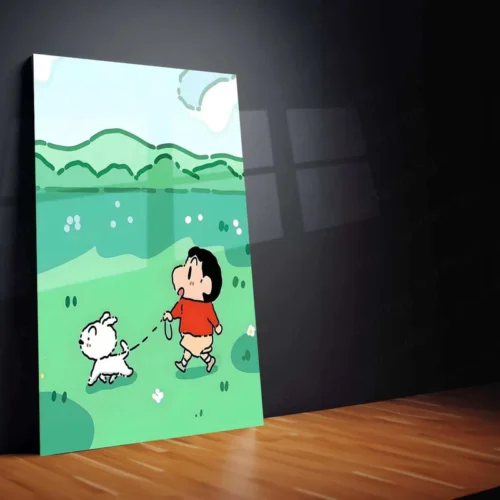 Shinchan Metal Poster ? Fun & Playful Anime Wall Art | Cartoon Decor - Image 2