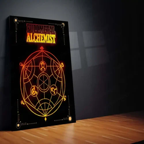 Anime Metal Poster | Fullmetal Alchemist ? Alphonse Elric Metal Poster | Anime Armor Wall Frame 011 - Image 2