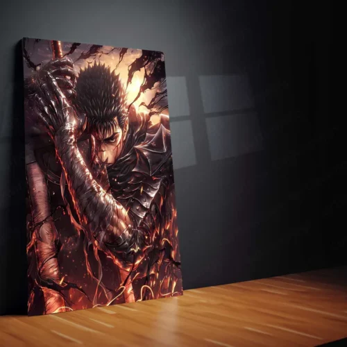 Berserk ? Guts Metal Poster | Dark Anime Wall Frame for True Strugglers - Image 2