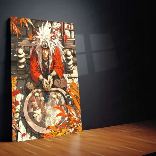 Jiraiya Autumn Reflection ? Naruto Metal Poster | Legendary Sannin Wall Frame - Image 2